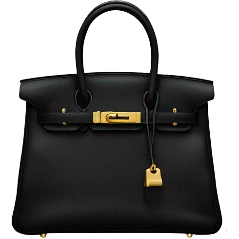 Hermes bag black emoji
