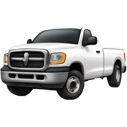 White truck  emoji