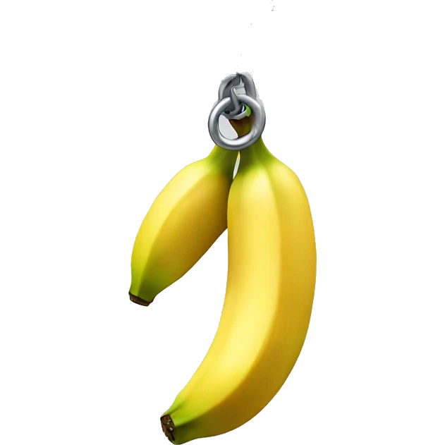 Banana wrapped in chain emoji