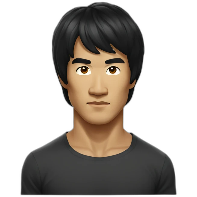 man asian bruce lee emoji