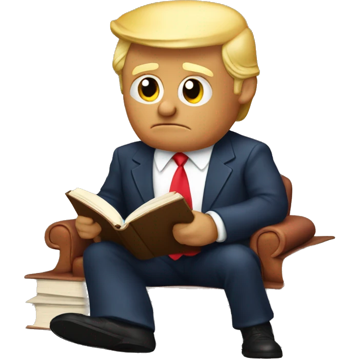 Donald trump read book emoji