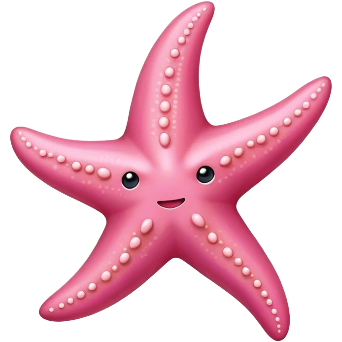 Pink starfish emoji