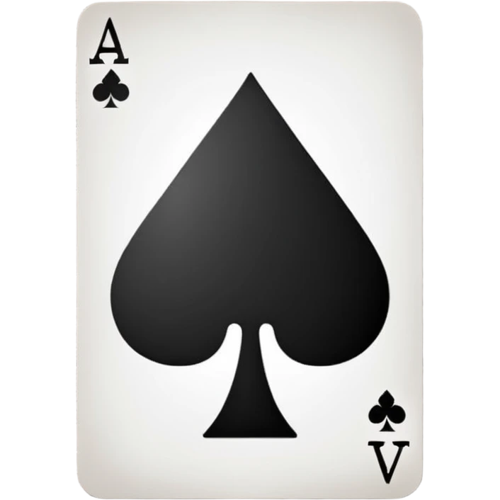 Ace of Spades for stage magic emoji