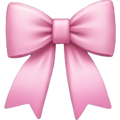 Pink bow on top of a Christmas tree emoji