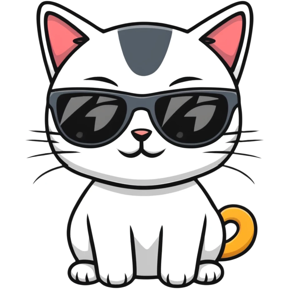 cat wearing sunglasses emoji