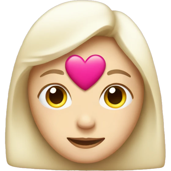 Heart face emoji with pink hearts emoji