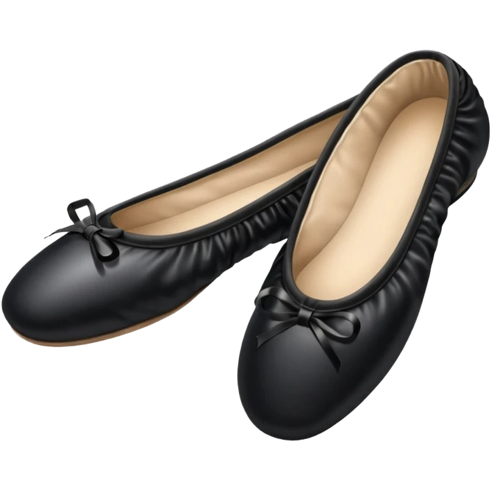 plain isolated black ballet shoes emoji