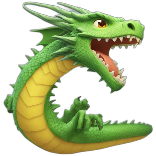Vanishing dragon emoji