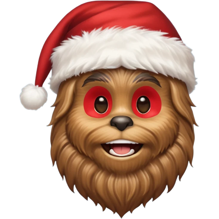 chewbacca santa emoji