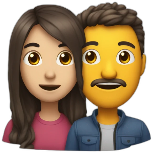 una persona con una nadibula muy definida haciendo mewing emoji