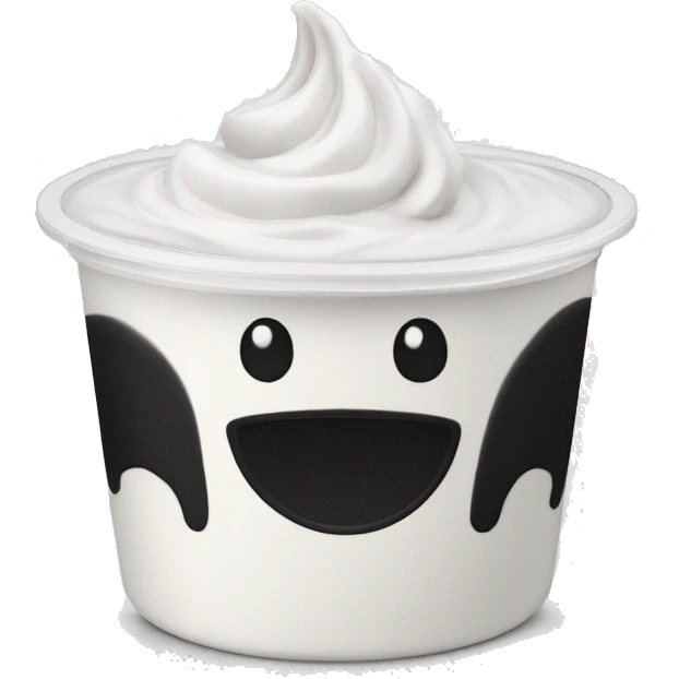 Oreo brand yogurt emoji
