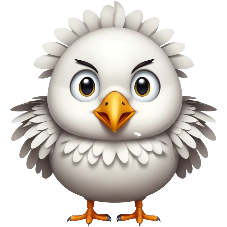bird waking up emoji