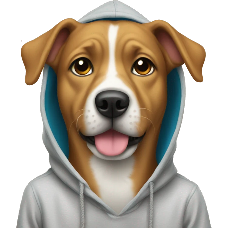 Dog with hoodie emoji