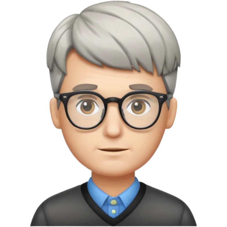 fotografo com cabelo degrade toupet emoji