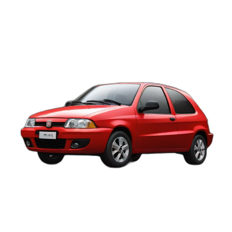 1 Fiat Palio fire rojo de lado emoji