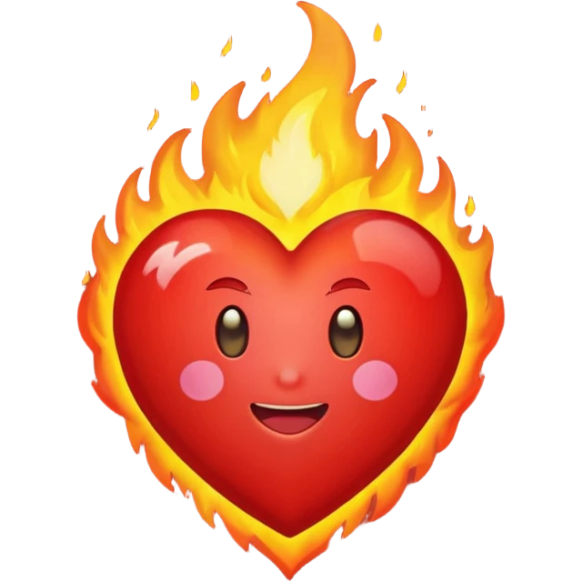 fire heart emoji emoji