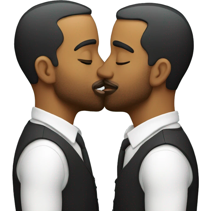 2 men kissing  emoji