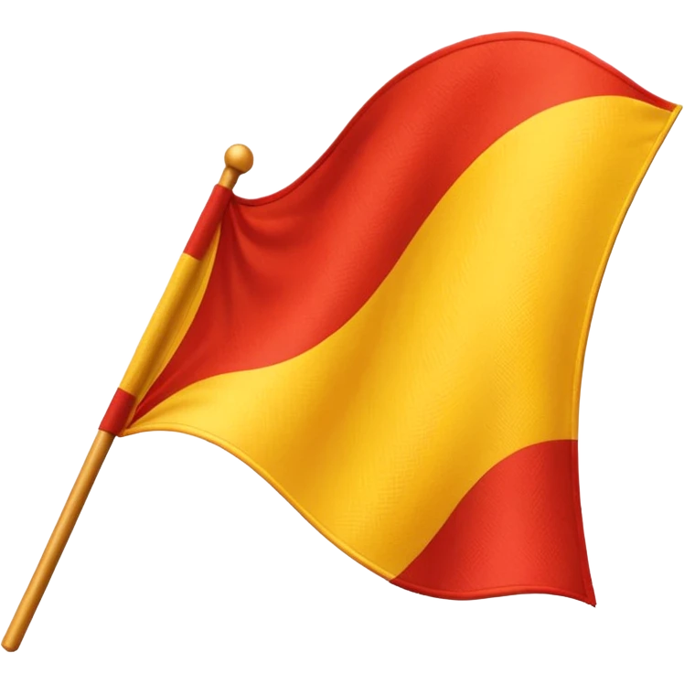  yellow and red flag  emoji