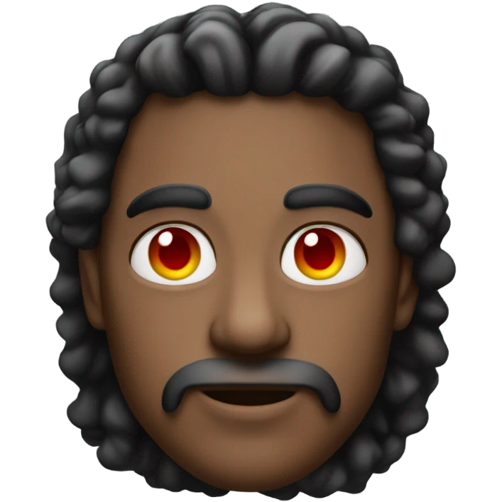 King von with red eyes emoji