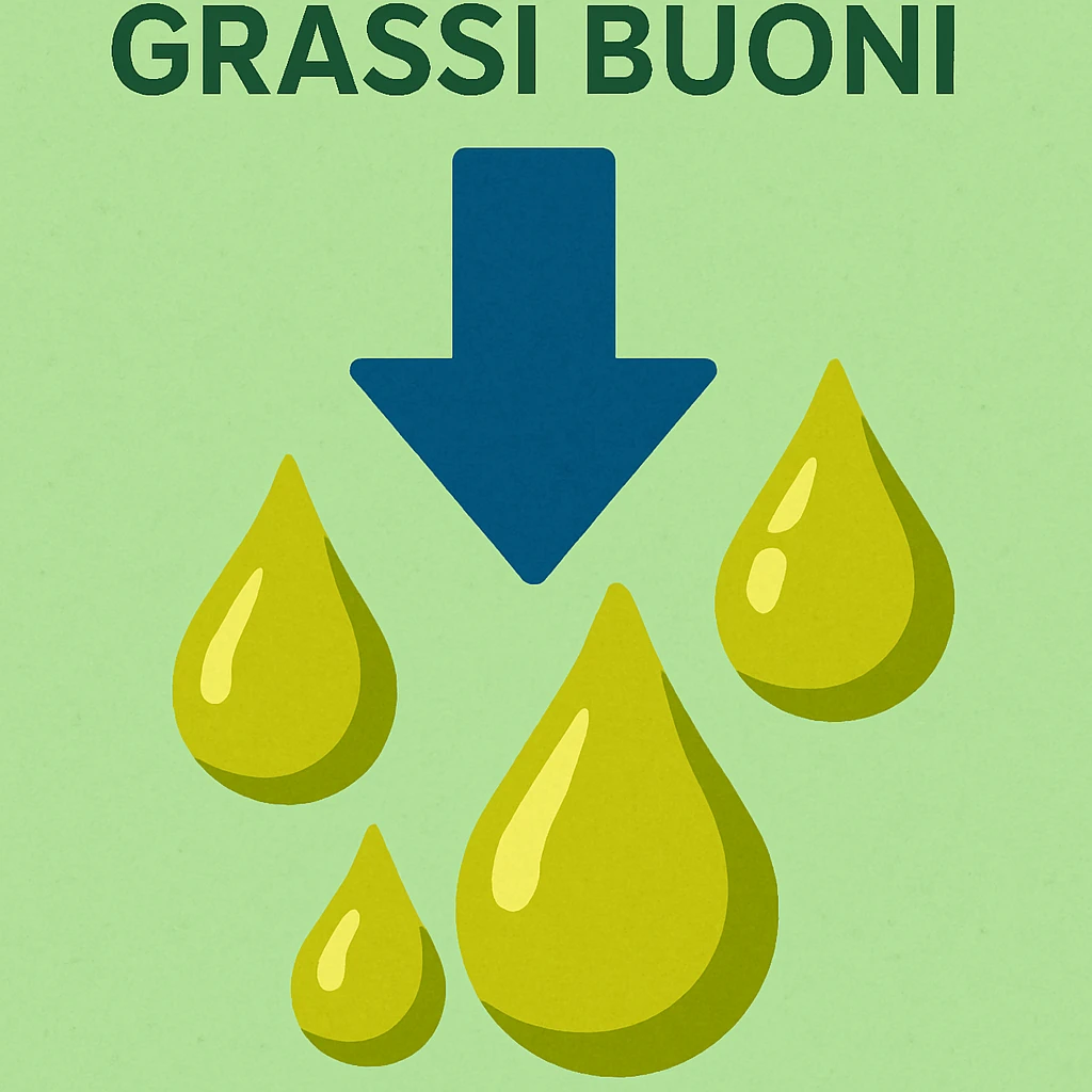 Grassi buoni con freccia in basso emoji