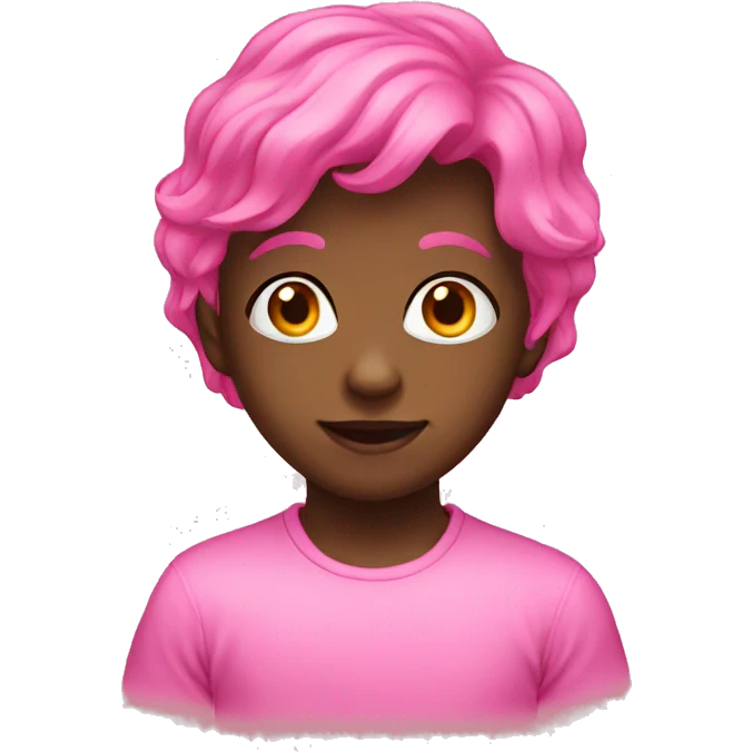 Pink kids emoji