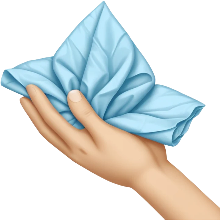 wiping tissue emoji