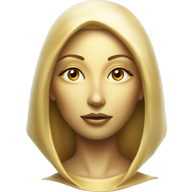 Pleiadian radiant diva woman female golden third eye emoji