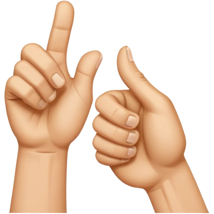 Thumbs up and down on one hand emoji