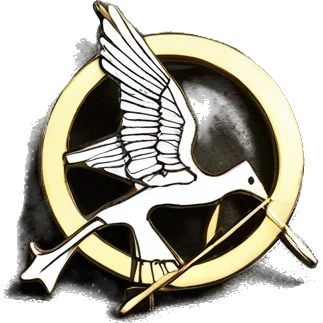 Hunger games mockingjay pin emoji