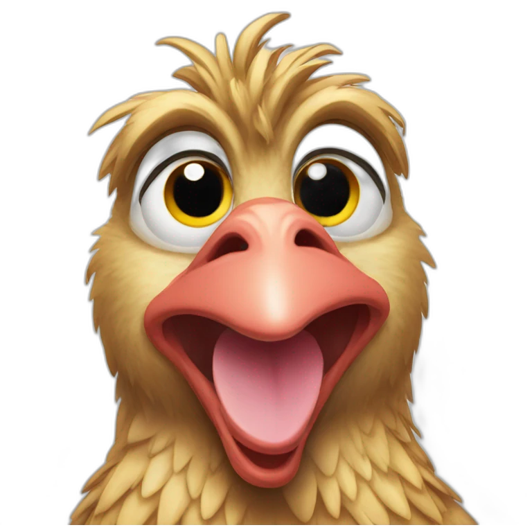 Ugly hen emoji