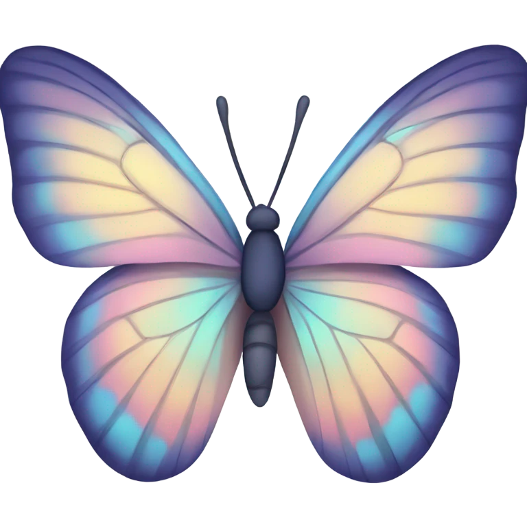Pastel butterfly emoji