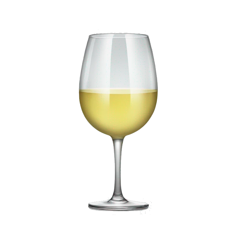 Glass of white wine emoji