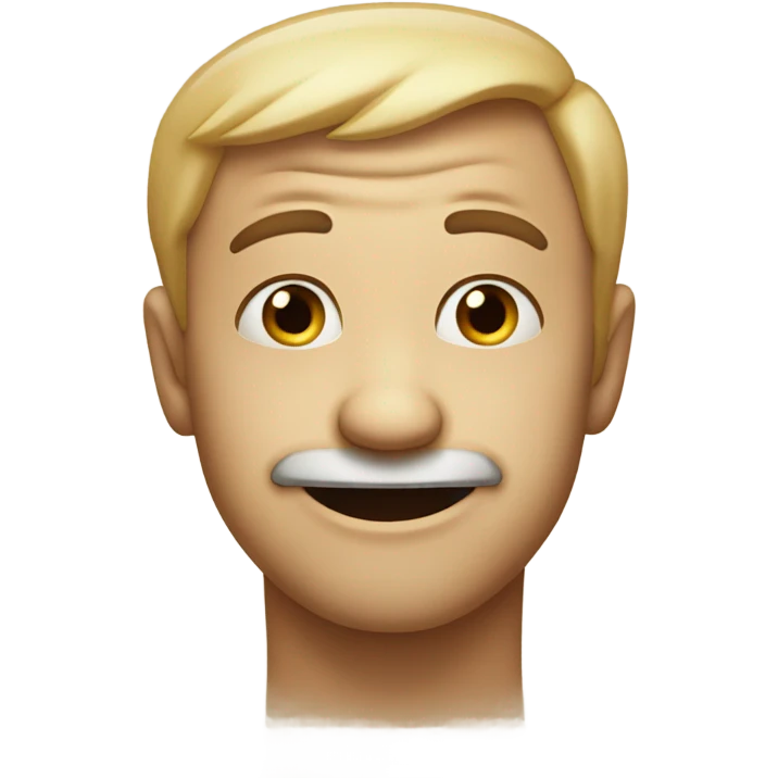 Smirking face stroaking its chin emoji
