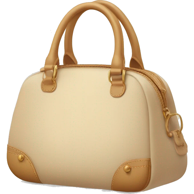 Cute beige hand bag emoji
