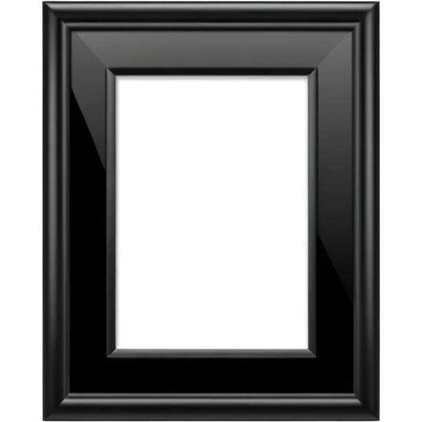 Black photo frame emoji