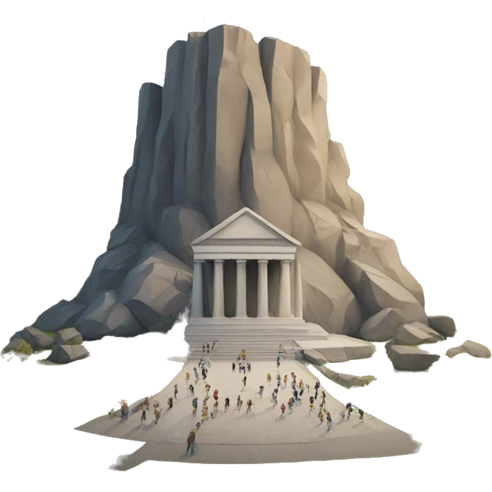we are out mountains monument  emoji