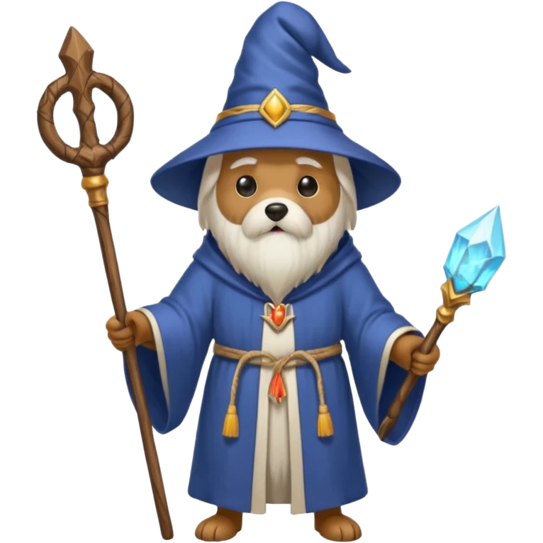 Dog wizard emoji