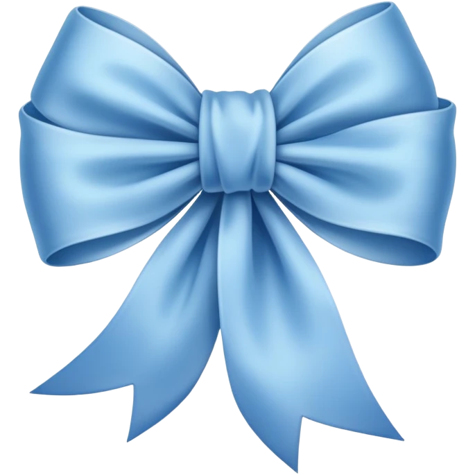 Soft blue ribbon  emoji