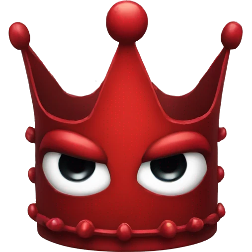 RED EVIL CROWN emoji
