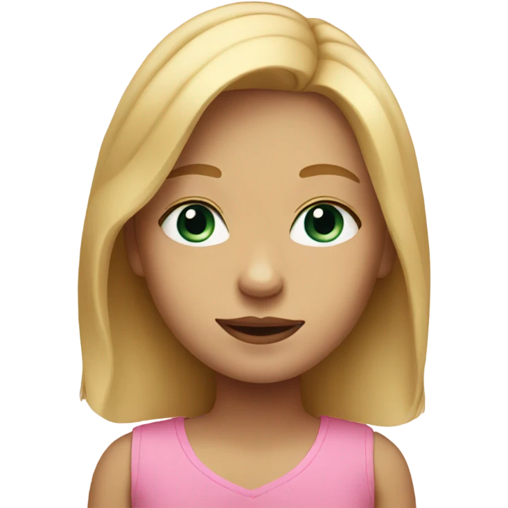 girl with blonde hair portrait emoji