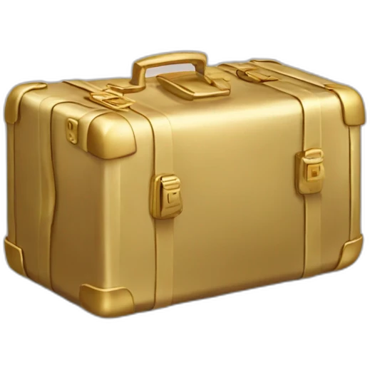 Gold suitcase  emoji