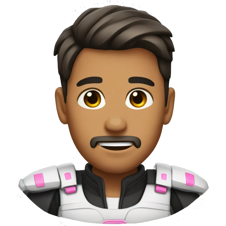 Germán Shepard with pink emoji