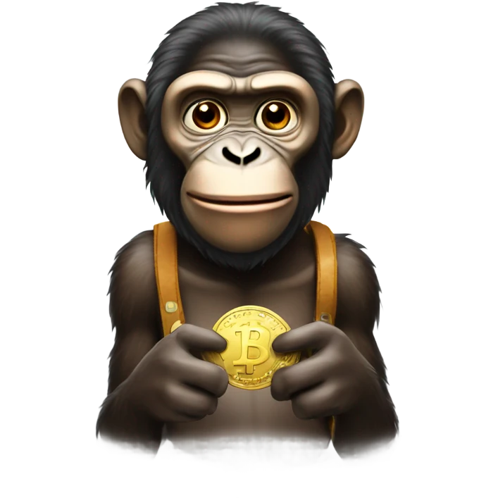 An ape who buy coin emoji