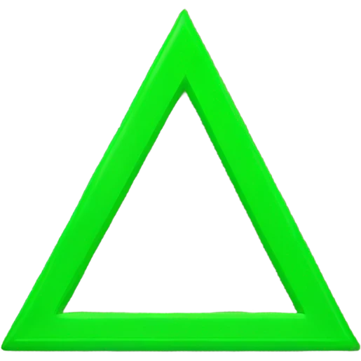 green up triangle emoji emoji