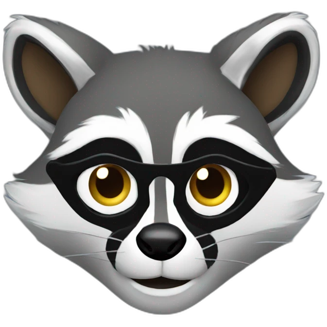 sly raccoon emoji