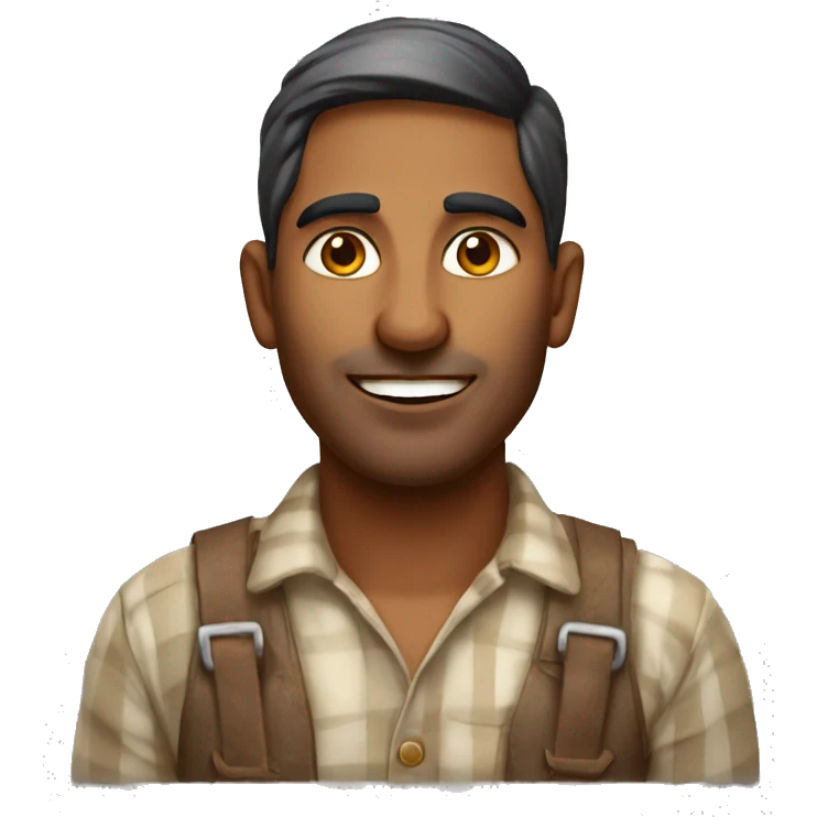 ppor indian dairy farmer emoji