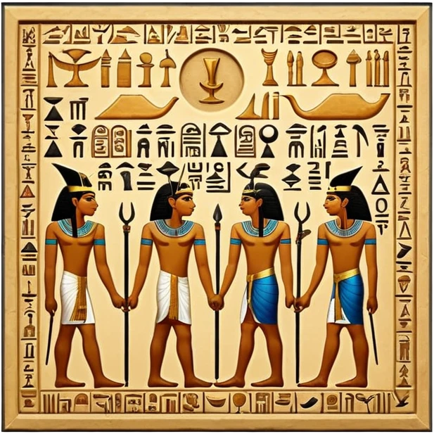 egypt wall art emoji