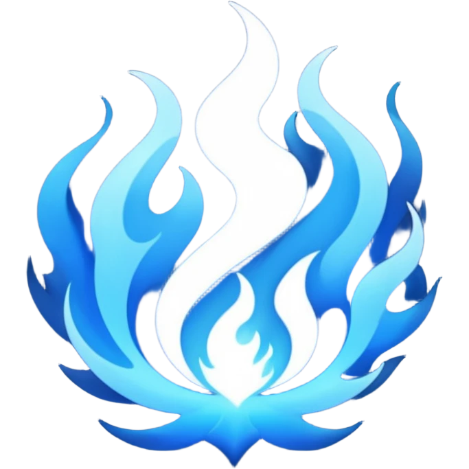 Blue fire emoji