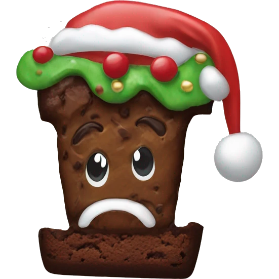 christmas brownie ugly emoji