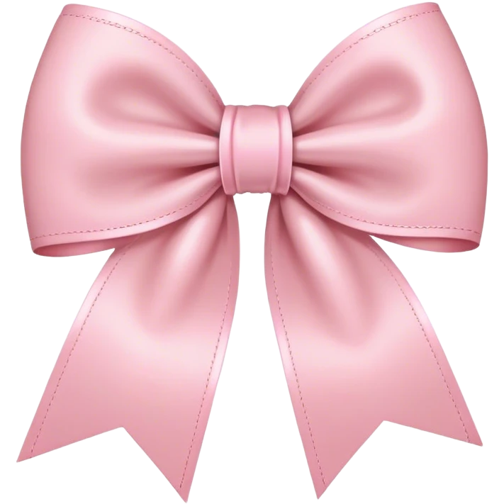 light pink bow on light pink bow emoji
